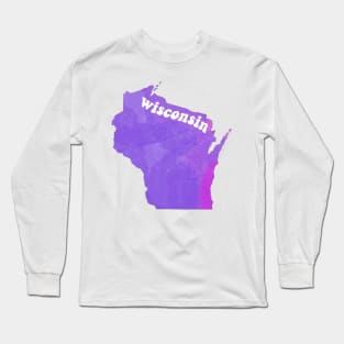 Wisconsin Purpleeee Long Sleeve T-Shirt